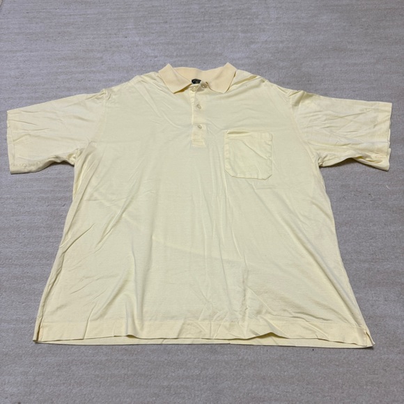 Solemare Maus Hoffman Yellow Polo Shirt Men's EU 50 XL Preppy Made in Italy - Picture 1 of 5
